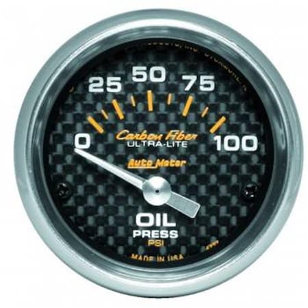 Tool 4727 Carbon Fiber Electric Oil Pressure Gauge - 2.06 in. - 0-100 PSI TO3621673